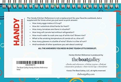Handy Kitchen Reference: Cooking Cheat Sheet Booklet