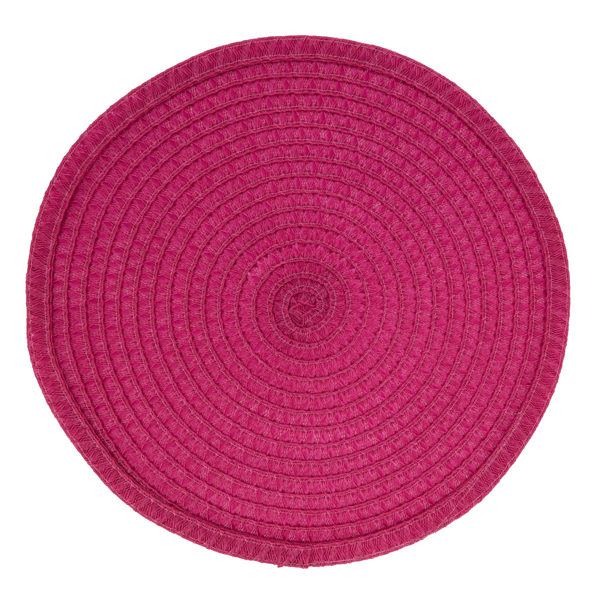 Fennco Styles Modern Everyday Textured Placemats 15 Inches Round, Set of 4 – Black Woven Table Mats for Home, Dining Room Décor, Banquets, Indoor & Outdoor and Special Events