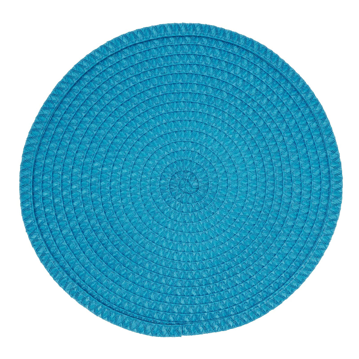 Fennco Styles Modern Everyday Textured Placemats 15 Inches Round, Set of 4 – Black Woven Table Mats for Home, Dining Room Décor, Banquets, Indoor & Outdoor and Special Events
