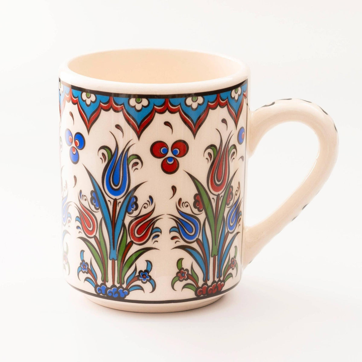 Handmade in Türkiye Ceramic Botanical Mugs - 9 Styles, Mix and Match