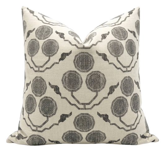 Pommia Pillow Cover in Kohl, Susan Connor Textiles
